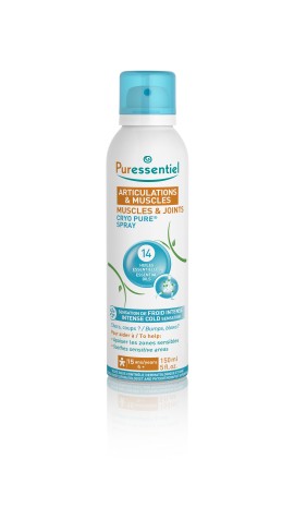Puressentiel Muscles & Joints Cryo Pure Spray Ταχείας Επιταχυνόμενης Ψύξης, Ανακούφιση από τους Πόνους 150ml