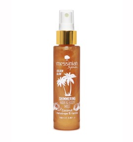 Messinian Spa Shimmering Hair & Body Mist Coconut Heliotrope & Vanilla Ιριδίζον Αρωματικό Σπρέι για Μαλλιά & Σώμα με Καρύδα, Ηλιοτρόπιο & Βανίλια 100ml