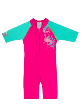 Sunway UV Ολόσωμο Φορμάκι με Αντηλιακή Προστασία UPF50+ Flamingo Size:10 με Φερμουάρ για 5-6 Ετών