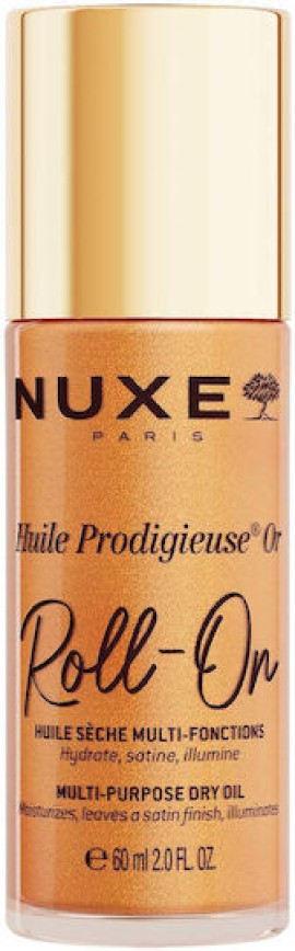 Nuxe Huile Prodigieuse Or Roll on Dry Oil Ιριδίζον Ξηρό Λάδι Σώματος 60ml