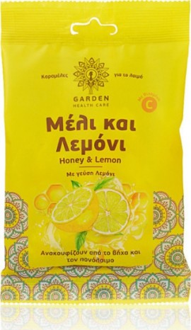 Garden Healthcare Καραμέλες για τον Λαιμό με Γεύση Μέλι και Λεμόνι 60gr