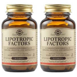Solgar PROMO Lipotropic Factors Συμπλήρωμα Διατροφής για τον Έλεγχο του Σωματικού Βάρους 2x50 Ταμπλέτες