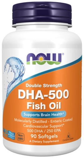 Now DHA 500mg Ιχθυέλαιο για ενίσχυση του εγκεφάλου, 90soft.gels
