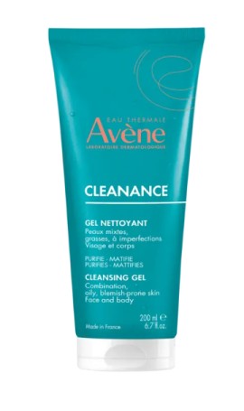 Avene Eau Thermale Cleanance Cleanance Gel Καθαρισμού Προσώπου για Λιπαρές με Ατέλειες και Τάση Ακμής Επιδερμίδες 200ml