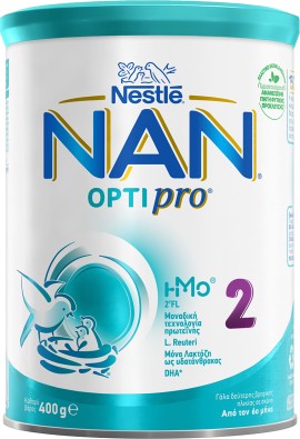 Nestle ΝΑΝ 2 Optipro Γάλα 2ης Βρεφικής Ηλικίας με Μοναδικό Μίγμα Πρωτεϊνών, Από τον 6ο Μήνα 400gr