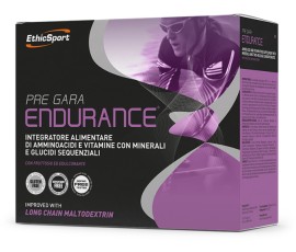 EthicSport Pre Gara Endurance Ηλεκτρολύτης για Προετοιμασία πριν από Αθλήματα Αντοχής 20 Φακελάκια x 19gr Σκόνη