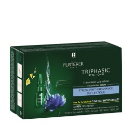René Furterer Triphasic Serum Reactional Αγωγή Κατά της Αντιδραστικής Τριχόπτωσης 12 Αμπούλες x 5ml