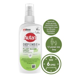 Autan Defence+ Plant Based Εντομοαπωθητικό Spray για Όλη την Οικογένεια 100ml
