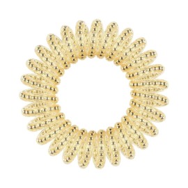 Invisibobble Original Time to Shine Gold Rush Λαστιχάκια Μαλλιών Χρυσό με Εσωτερικά Μεταλλικά Νήματα 3 Τεμάχια
