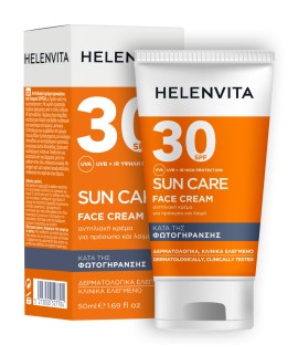 Helenvita Sun High Protection Anti-Photoaging Face Αντηλιακή Cream Προσώπου Κατά Της Φωτογήρανσης SPF30 50ml
