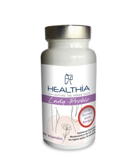 Healthia Lady Probio Προβιοτικά για Γυναίκες 60 Κάψουλες Βραδείας Αποδέσμευσης