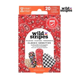 Wild Stripes Classic Sensitive Fashion Αυτοκόλλητα Επιθέματα Πολύχρωμα σε 4 Μεγέθη 20 Τεμάχια