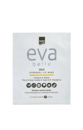 Intermed Eva Belle Gold Hydrogel Lip Mask Μάσκα για Ενυδατωμένα & Απαλά Χείλη 1 Τεμάχιο