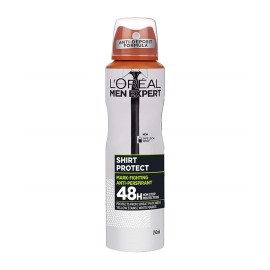 L’Oreal Paris Men Shirt Protect Spray 48ωρη Ολική Προστασία Ενάντια Στον Ιδρώτα Τους Λευκούς & Κίτρινους Λεκέδες 150ml