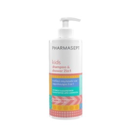 Pharmasept Kids Shampoo & Shower 2 in 1 Απαλό Παιδικό Σαμπουάν & Αφρόλουτρο 500ml με Αντλία