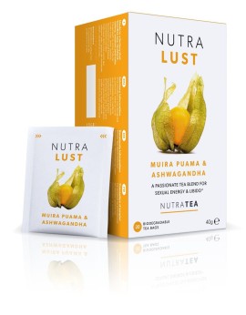 Nutra Tea Lust Muira Puama & Ashwagandha για Ερωτική Διάθεση - Θεραπευτικό Αφέψημα Γυναίκες & Άνδρες 40gr [20 Φακελίσκοι]