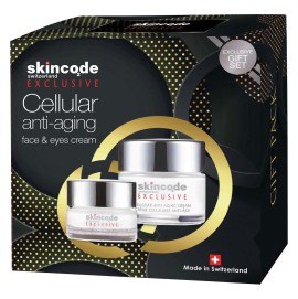 Skincode Gift Pack Cellular Anti Aging Face & Eye Cream 50ml - Cellular Wrinkle Eye Contour Cream 15ml