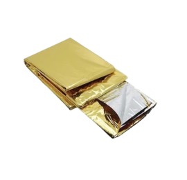 Σύνδεσμος Emergency Rescue Blanket Gold 210x160cm Ισοθερμική Κουβέρτα Πρώτων Βοηθειών 1 Τεμάχιο