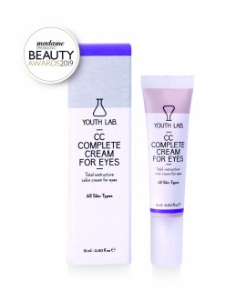 Youth Lab CC Complete Cream for Eyes All Skin Types Κρέμα Ολικής Ανανέωσης Ματιών με Χρώμα Κατάλληλη για Όλους τους Τύπους Επιδερμίδας 15ml