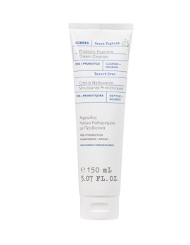 Korres Greek Yoghurt Foaming Cream Cleanser Αφρώδης Κρέμα Καθαρισμού με Προβιοτικά 150ml