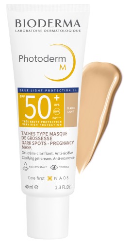 Bioderma Photoderm Μ SPF50+ Claire Αντηλιακή Κρέμα για τo Δέρμα με Καφέ Κηλίδες & Μέλασμα - Light Απόχρωση 40ml