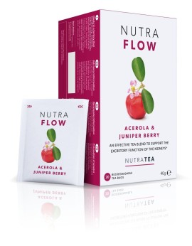 Nutra Tea Flow Acerola & Juniper Berry Ουροποιητικό Σύστημα - Θεραπευτικό Αφέψημα 40gr [20 Φακελίσκοι]