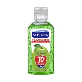 Septona Mild Antiseptic Αντισηπτικό Gel Χεριών Πράσινο Μήλο με 70% Οινόπνευμα 80ml