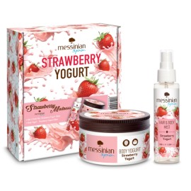 Messinian Spa PROMO Strawberry Madness Hair & Body Mist Μαλλιών - Σώματος Φράουλα Γιαούρτι 100ml - Body Yogurt Ενυδατικό Γιαούρτι Σώματος 250ml