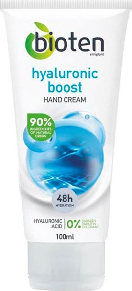 Bioten Hand Cream Hyaluronic Κρέμα Χεριών με Υαλουρονικό Οξύ 48ωρης Ενυδάτωσης 100ml