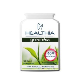 Healthia Green Tea Extract 500mg Συμπλήρωμα Διατροφής για την Απώλεια Βάρους με Πράσινο Τσάι 60 Κάψουλες