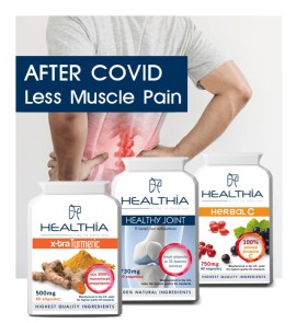 Healthia Bundle [After Covid Less Muscle Pain] Xtra Turmeric 500mg Κουρκουμάς 60 Κάψουλες - Healthy Joint 730mg για την Καλή Υγεία των Οστών 120 Κάψουλες - Herbal C 750mg για το Ανοσοποιητικό Σύστημα 60 Φυτικές Κάψουλες