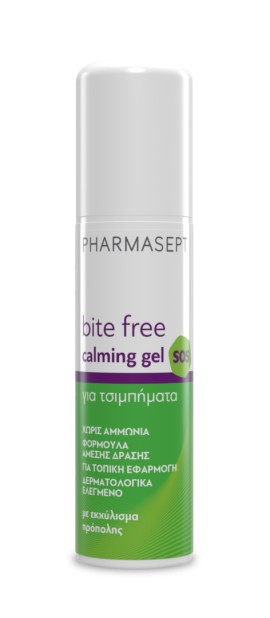 Pharmasept SOS Bite Free Calming Gel Roll on για Μετά το Τσίμπημα Χωρίς Αμμωνία 15ml