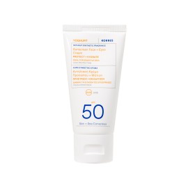 Korres Yoghurt SPF50 Γιαούρτι Αντηλιακή Κρέμα Προσώπου & Ματιών Χωρίς Συνθετικό Άρωμα για Ευαίσθητες Επιδερμίδες 50ml