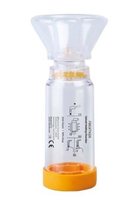 RossMax Αεροθάλαμος Εισπνοών με Μάσκα Σιλικόνης για Παιδιά 1-5 Ετών Πορτοκαλί 1 Τεμάχιο [AS175]