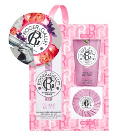 Roger & Gallet PROMO Feuille De The Eau de Parfume 100ml - ΔΩΡΟ Shower Gel Αφρόλουτρο 50ml - Savon Bienfaisant Αρωματική Πλάκα Σαπουνιού 50gr