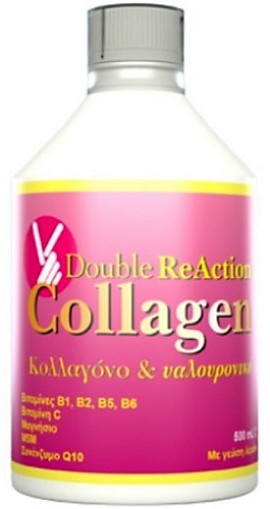 Medichrom Double ReAction Collagen Liquid Dietary Supplement με Κολλαγόνο, Υαλουρονικό & Κουρκουμίνη & Γεύση Ροδάκινο 500ml