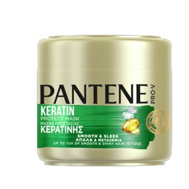 Pantene Pro V Keratin Smooth & Sleek Μάσκα Μαλλιών Προστασία Κερατίνης 500ml