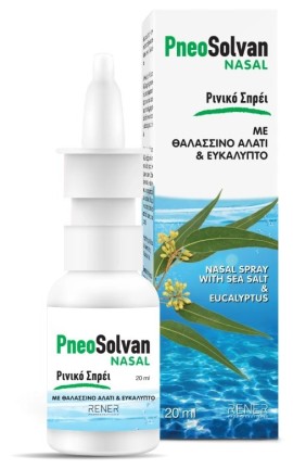 Rener PneoSolvan Nasal Ισότονο Ρινικό Spray με Θαλασσινό Αλάτι & Ευκάλυπτο 20ml
