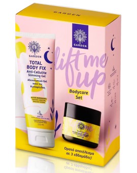 Garden PROMO Total Body Fix Anti Cellulite Slimming Αδυνατιστικό Gel Κατά της Κυτταρίτιδας 150ml - Body Scrub Lemon Απολεπιστικό Σώματος Κατά της Κυτταρίτιδας 50ml