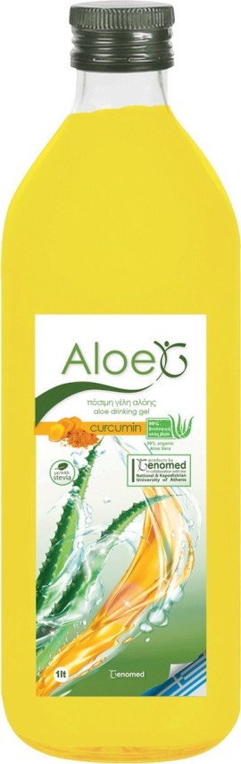 Genomed Aloe Drinking Gel Πόσιμη Αλόη με Γεύση Κουρκουμά 1000ml
