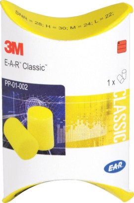 3M E.A.R Classic Αφρώδες Ωτοασπίδες Σε Κουτάκι Χάρτινο [PP-01-002] 1 Ζευγάρι