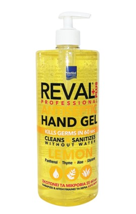 Intermed Reval Plus Lemon Professional Lemon Αντισηπτικό Gel Χεριών Με Άρωμα Λεμόνι 1000ml