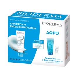 Bioderma PROMO Καθημερινή Φροντίδα για Κανονικές - Μικτές και Αφυδατωμένες Επιδερμίδες Hydrabio Gel Cream 40ml - ΔΩΡΟ Atoderm Gel Douche 100ml - Hydrabio Serum 15ml