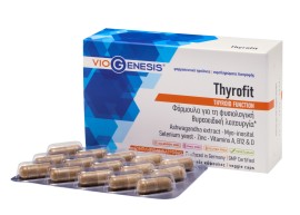 VioGenesis Thyrofit Φόρμουλα για τη Φυσιολογική Θυρεοειδική Λειτουργία 60 Φυτικές Κάψουλες