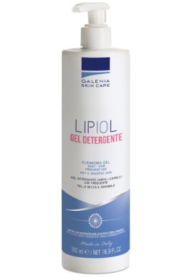 Galenia Skin Care Lipiol Gel Detergente Ήπιο Καθαριστικό Σώματος, Προσώπου & Τριχωτού Κεφαλής 500ml