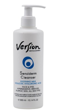Version Sensiderm Cleanser Soothing Milk Γαλάκτωμα Καθαρισμού & Ντεμακιγιάζ Προσώπου - Ματιών 300ml