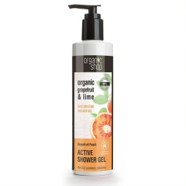 Natura Siberica Organic Shop Punch Grapefruit & Lime Shower Gel Βιολογικό Γκρέιπφρουτ και Lime Αναζωογονητικό Αφρόλουτρο 280ml