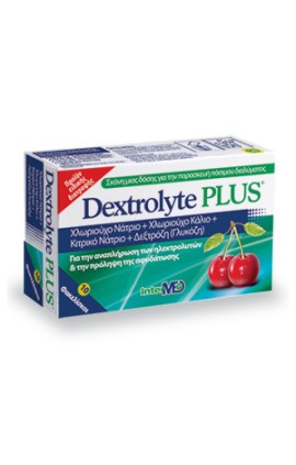 Intermed Dextrolyte Plus Συνδυασμός Ηλεκτρολυτών για Ευκολότερη Επανυδάτωση με Γεύση Κεράσι 12 Sticks