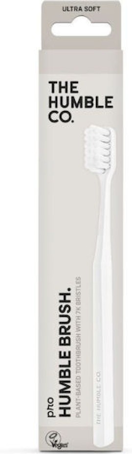 The Humble Co. Plant Based Ultra Soft Οδοντόβουρτσα Ενηλίκων από Φυτικά Συστατικά Λευκό 1 Τεμάχιο