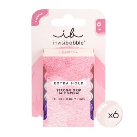 Invisibobble Extra Hold Thick Curly Hair Λαστιχάκια Μαλλιών 6 Τεμάχια
